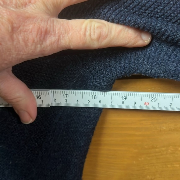 Madewell Womens Knit Sweater Shirt S Blue Long Sleeve Crew Neck Stretch Casual - Picture 2 of 7